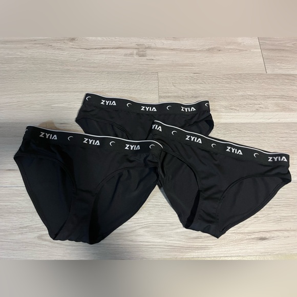 NEW ZYIA Black Briefs Classic Comfort - Picture 1 of 3